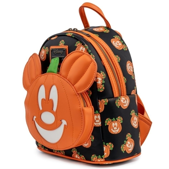 Loungefly Disney Mickey-O-Lantern Glow in the Dark Backpack - Picture 2 of 13